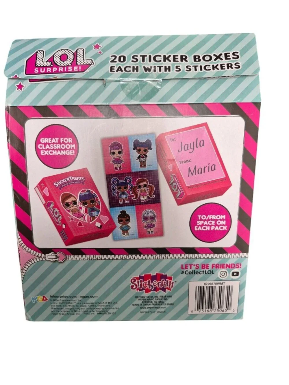 LOL Surprise Stickertreats 20 Sticker Boxes With 5 Stickers Each